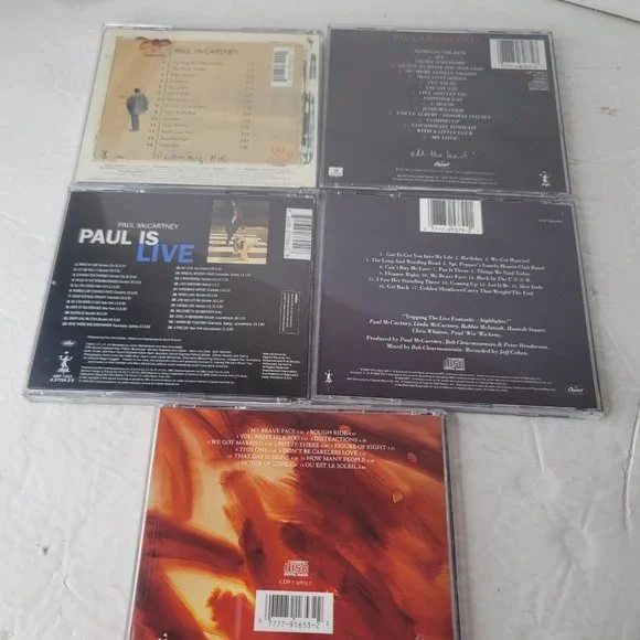 Lot of 5 Paul McCartney Audio CD's Flaming Pie Live All the Best Flowers in Dirt